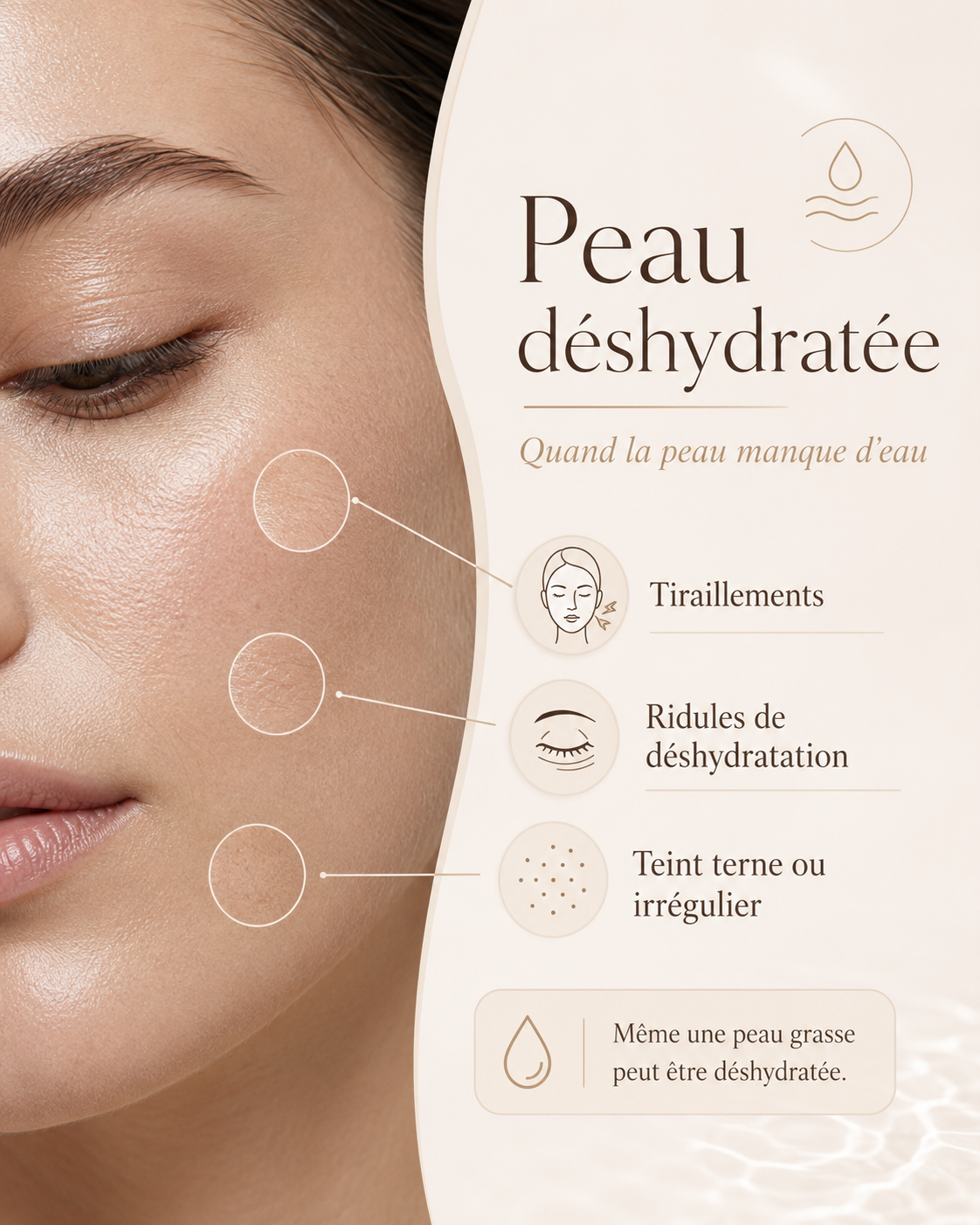 Peau déshydratée en été : pourquoi ça arrive (et comment y remédier)
