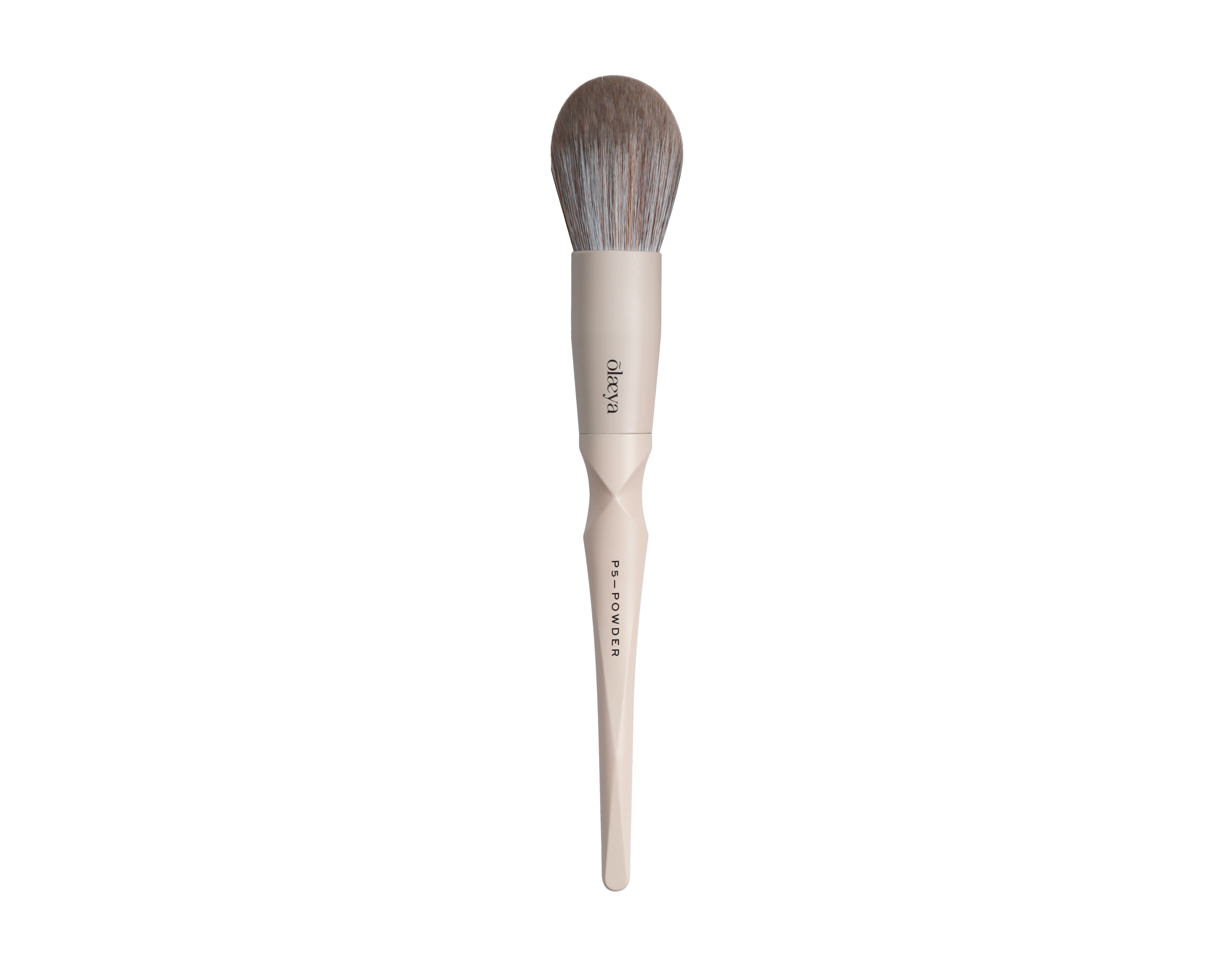 Pinceau poudre Ergoglam Brush P5-POWDER beige Olaeya sur fond blanc