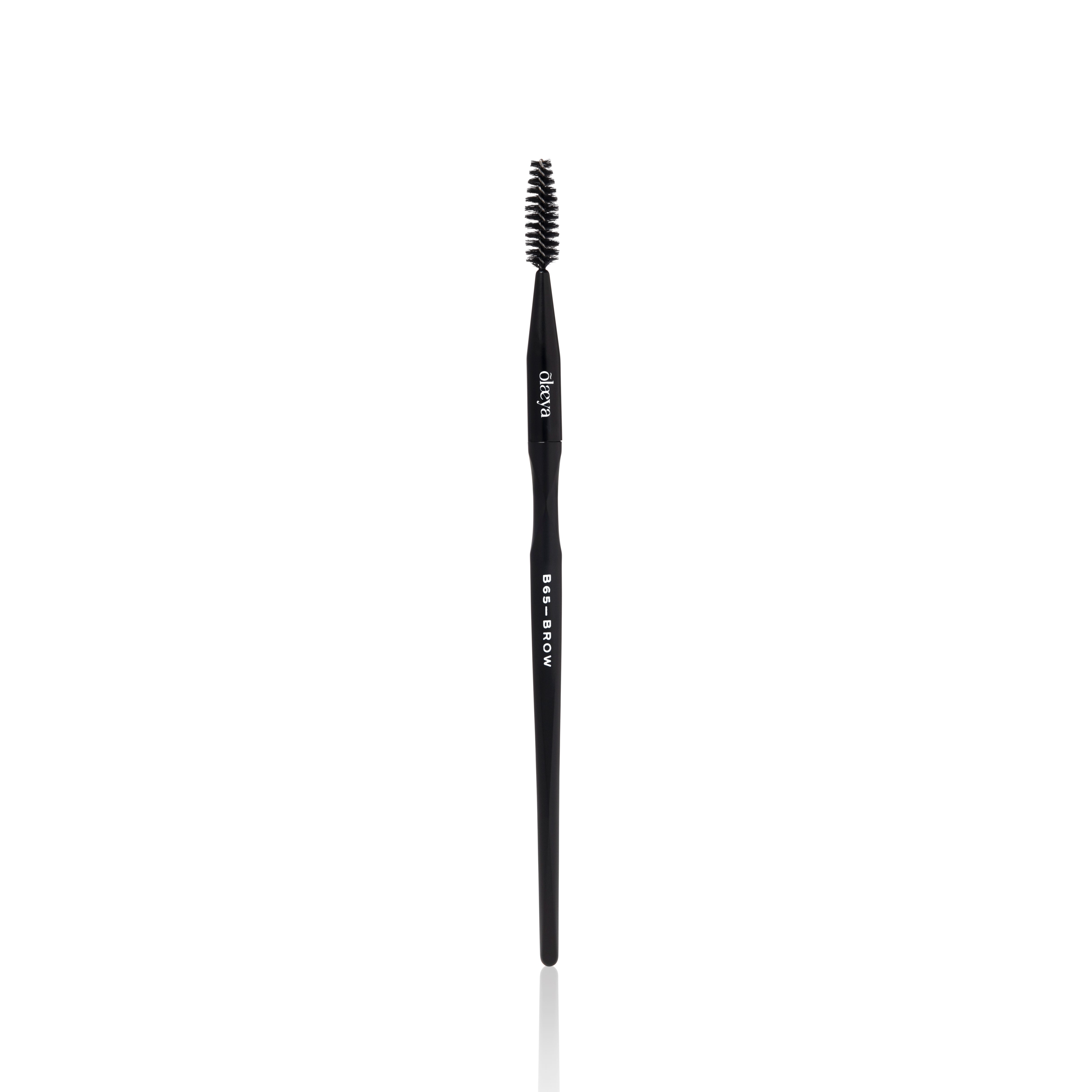 Pinceau sourcils Ergoglam Brush B65-BROW Black Edition Olaeya sur fond blanc